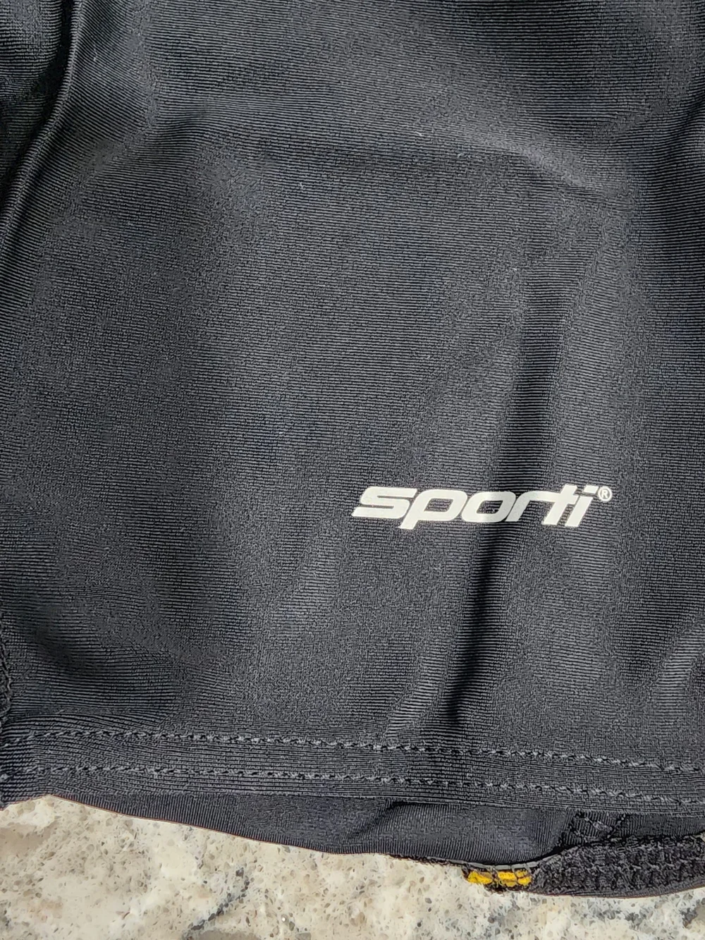 Sporti Men's Black & Yellow Swim Team Shorts Swimsuit Jammers